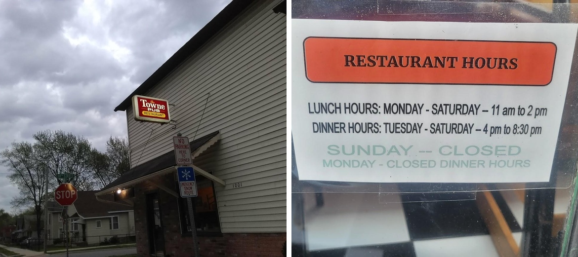 Towne Pub Menu